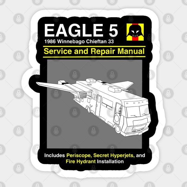 Eagle 5 Repair Manual Sticker by joefixit2